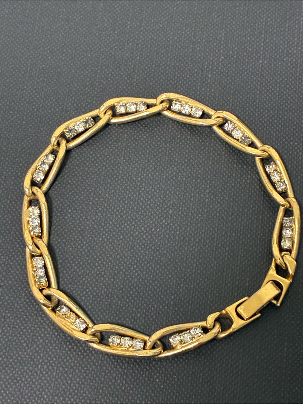 Gold Crystal Link Bracelet - Women Jewelry
